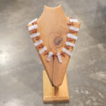 Amorf Kristal Kuvars – Mercan – Hematit Kolye